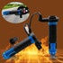 CS-764A2 12V Motorcycle Scooter Aluminum Alloy Electric Hand Grip Cover Heated Grip Handlebar(Blue)