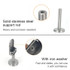 201 Stainless Steel Glass Fish Mouth Support Rod Fixing Clip with 14x60mm Rod, Specification: XL
