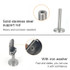 201 Stainless Steel Glass Fish Mouth Support Rod Fixing Clip with 14x80mm Rod, Specification: XL