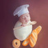 Wooden Spoon 1  Newborn Babies Photography Clothing Chef Theme Set