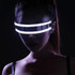 LED Glasses Luminous Party Classic Toys for Dance DJ Party Mask Costumes Props Gloves(Blue glow)