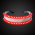 LED Glasses Luminous Party Classic Toys for Dance DJ Party Mask Costumes Props Gloves(Red glow)