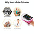 AB-80 Precision Finger Pulse Oximeter Blood Oxygen Monitor(Grey)