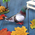 2 PCS Simulation Foam Pigeon Model Home Garden Ornament Miniature Decor