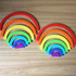 Creative Rainbow Assembled Building Blocks Children Educational Toys