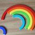 Creative Rainbow Assembled Building Blocks Children Educational Toys