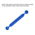 PULUZ  7 inch 18cm Length 20.8mm Diameter Dual Balls Carbon Fiber Floating Arm, Ball Diameter: 25mm(Blue)