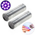 2 PCS Nail Dryer Mini LED Flashlight UV Lamp Portable For Nail Gel Fast Dryer(Silver)