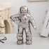 Astronaut Ceramic Model Dried Flowers Ceramic Vase for Tabletop Decor Tool, Shape:Walk(Silver)