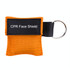CPR Emergency Face Shield Mask Key Ring Breathing Mask(Orange)