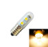 E14 screw light LED refrigerator light bulb 1W 220V AC 7 light SMD 5050 ampere LED light refrigerator home(Warm White)