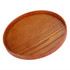 Creative Round Solid Wood Tea Tray Hotel Wooden Tay Storage Tray, Diameter: 24 cm