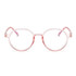 Fashion Eyeglasses Retro TR Frame Plain Glass Spectacles(Pink)