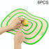 6 PCS Kitchen Chopping Blocks Flexible Transparent PP Cutting Boards S(20x14.8cm)(Green)