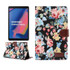 Flower Cloth Texture PC Horizontal Flip Leather Protective Case for Galaxy Tab A 8 (2019) P200 / P205  , with Holder & Card Slots & Wallet & Photo Frame(Black)