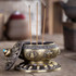 Unique Mosquito Incense Burner Mosquito Coil Holder with Metal Mesh Cover(Bronze)