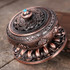 Unique Mosquito Incense Burner Mosquito Coil Holder with Metal Mesh Cover(Bronze)