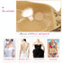 Women Self-Adhesive Strapless Bandage Blackless Solid Bra Silicone Underwear Invisible Bra, Size:XL(T Khaki)
