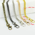 10 PCS Metal Chain Shoulder Bags Handbag Buckle Handle DIY Double Woven Iron Chain Belt 40cm(Light Gold)