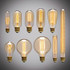 E27 40W Retro Edison Light Bulb Filament Vintage Ampoule Incandescent Bulb, AC 220V(ST64 Filament)