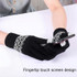 Winter Touch Screen Gloves Women Men Warm Stretch Knit Mittens Imitation Wool Thicken Full Finger Gloves(A-Navy Blue)