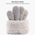 Winter Touch Screen Gloves Women Men Warm Stretch Knit Mittens Imitation Wool Thicken Full Finger Gloves(C-Red)