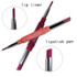 Double-end Lip Makeup Lipstick Pencil Waterproof Long Lasting Tint Sexy Red Lip Stick Beauty Matte Liner Pen Lipstick(01)
