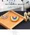 2 PCS Colorful Enamel Pin Brooches For Women Cartoon Creative Mini Rainbow Metal Brooch Pins Denim Hat Badge Collar Jewelry(Big Rainbow)