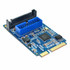 MINI PCI-E to USB 3.0 Front 19 Pin Desktop PC Expansion Card (Blue)