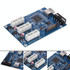 PCI-E 1 to 3 PCI Express 1 Slots Riser Card 3 PCI-E Slot Adapter PCI-E Port Multiplier Card with 60cm USB Cable(Blue)