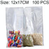 100 PCS Food Vacuum Packaging Transparent Plastic Bag Nylon Fresh-keeping Bag, Size: 12cm x 17cm