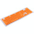 104 Keys Double Shot PBT Backlit Keycaps for Mechanical Keyboard(Orange)