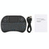 2.4GHz Mini i8 Wireless QWERTY Keyboard with Colorful Backlight & Touchpad & Multimedia Control for PC, Android TV BOX, X-BOX Player, Smartphones(Black)