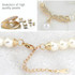 3 in 1 Bridal Accessories Lady Classic Fashion Bead Earring Necklace Jewelry Set