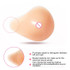 AS7 Spiral Shape Postoperative Rehabilitation Fake Breasts Silicone Breast Pad Nipple Cover 450g/Left