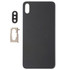 Battery Back Cover with Back Camera Bezel & Lens & Adhesive  for iPhone XS Max(Black)