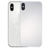 Glass Mirror Surface Battery Back Cover for iPhone X(Silver)