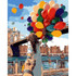 DIY Creative Paint By Numbers Oil Painting Romantic Balloon Art Painting without Framework, Size: 40*50 cm