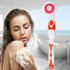 Multi-function Electric Waterproof Bath Cleansing Brush Long-handled Massage Brush, with 4 Brush Heads(Orange)