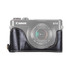 1/4 inch Thread PU Leather Camera Half Case Base for Canon G7 X Mark II (Black)