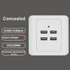 5V 3.1A 4 Ports USB Wall Charger Adapter Dock Station Socket Power Panel, 36V input