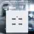 5V 3.1A 4 Ports USB Wall Charger Adapter Dock Station Socket Power Panel, 36V input