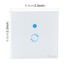 Sonoff  Touch 86mm 1 Gang Tempered Glass Panel Wall Switch Smart Home Light Touch Switch, Compatible with Alexa and Google Home, AC 90V-250V 400W 2A