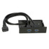 2-Port USB 3.0 3.5 inch Front Panel Data Hub for PC