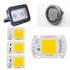 High Power 220V LED FloodlightCool/Warm White COB LED Chip IP65 Smart IC Driver Lamp(50W warm white)