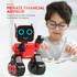 JJR/C R4 Cady Wile 2.4GHz Intelligent Remote Control Robo-advisor Money Management Robots Toy with Colorful LED Light, Remote Control Distance: 15m, Age Range: 8 Years Old Above (Red)