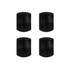 4 PCS Front Bezel Edge for Sony Xperia C4(Black)