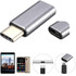 Aluminum Micro USB to USB 3.1 Type-C Converter Adapter(Grey)