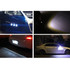 2 PCS 2x 3W 120LM Waterproof Eagle Eye light  White LED Light for Vehicles, Cable Length: 60cm(Black)