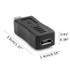 USB 2.0 Micro USB Male to Female Adapter for Galaxy S IV / i9500 / S III / i9300(Black)